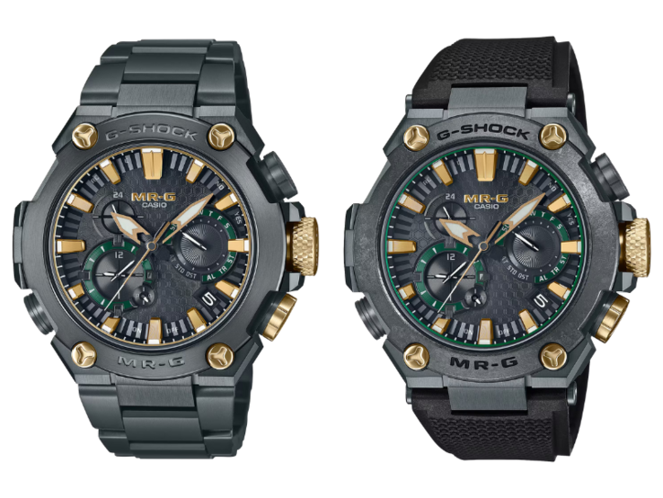 Casio G-Shock MRG-B2000BG-3A (a sinistra) e MRG-B2000RG-3A (a destra). (Fonte: Casio)