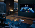 Il Mate TV Pro con HarmonyOS e controllato dal telecomando convenzionale di Huawei. (Fonte: Huawei)