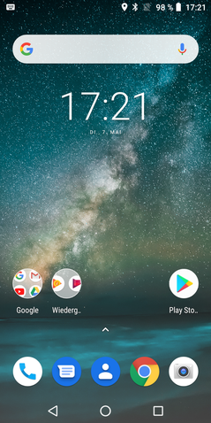 Home screen di default