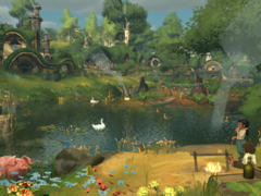 Tales of the Shire prevede attività quotidiane: pesca, giardinaggio, raccolta di ingredienti, cucina, decorazione e amicizia con altri Hobbit. Nella foto, una schermata ufficiale del gioco. (Fonte: Steam)