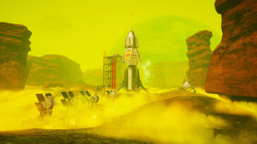 Un'immagine che raffigura un'astronave in The Planet Crafter.