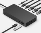 Il Surface Thunderbolt 4 Dock è dotato di un foro di montaggio per un supporto da tavolo. (Fonte: Microsoft)