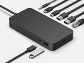 Il Surface Thunderbolt 4 Dock è dotato di un foro di montaggio per un supporto da tavolo. (Fonte: Microsoft)