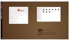 Tema desktop anniversario di Ubuntu 24.10