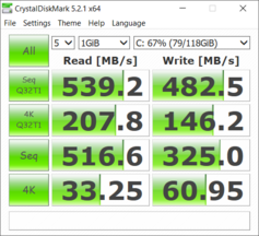 CrystalDiskMark 5 - SSD principale