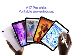 Rappresentazione artistica dell'iPad mini (7ª generazione). (Fonte immagine: Apple)