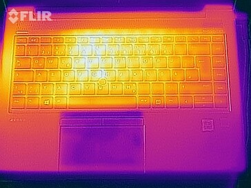 Distribuzione del calore lato superiore (stress test)