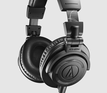 Le cuffie Audio-Technica ATH-M50x ENSO sono identiche alle M50x, ma presentano un design completamente nero con onde sonore e incisioni di ispirazione zen. (Fonte: Audio-Technica)