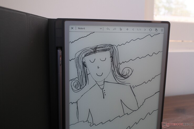 L'Huion Ink è limitato dalla frequenza di aggiornamento della carta elettronica.