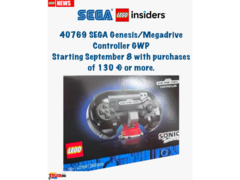 Una presunta fuga di notizie che mostra la replica LEGO di un controller SEGA Genesis (fonte immagine: Itavix bricks Instagram)