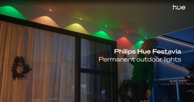 Le luci permanenti per esterni Philips Hue Festavia. (Fonte: Philips Hue)