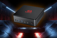 Redragon MPC745 Mini PC su uno sfondo futuristico
