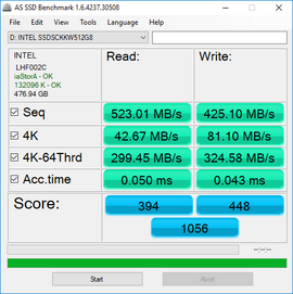 AS SSD (Secondary SSD)