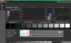 Scala di grigi prima della calibrazione
