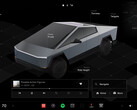 Schermata iniziale dell'interfaccia Cybertruck (immagine: Andrew Goodlad/Tesla)
