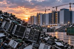 L’espansione dei data center dedicati all’intelligenza artificiale potrebbe portare a un accumulo sempre maggiore di server dismessi e altri rifiuti elettronici.