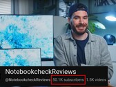 Il canale YouTube di Notebookcheck ha recentemente superato il traguardo dei 50.000 abbonati. (Fonte: NotebookcheckReviews su YouTube)