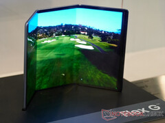 Il primo smartphone tri-fold di Samsung potrebbe seguire l'etica stabilita dal Flex G. (Fonte: Notebookcheck)