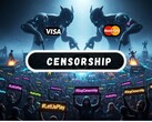 Un'immagine illustrativa della situazione con la recente censura (Fonte immagine: Logos-world e Vecteezy; modifica)