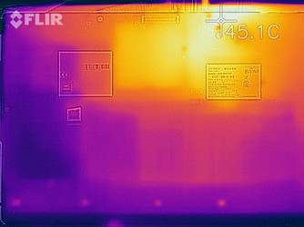 Distribuzione del calore lato inferiore (sotto carico)