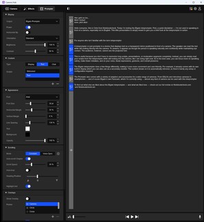 Visualizzare il testo scorrevole attraverso Elgato Camera Hub