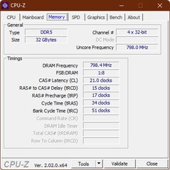 CPU-Z Memoria