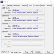 CPU-Z - cache