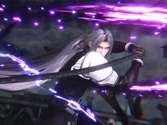Sephiroth in azione in Final Fantasy VII: Ever Crisis.