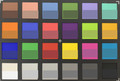 ColorChecker: La metà inferiore di ogni area di colore visualizza il colore di riferimento - fotocamera principale