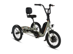 Il triciclo elettrico RadTrike 1 può sostenere carichi fino a 188 kg. (Fonte: Rad Power Bikes)