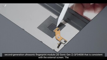 Vivo X Fold3 Pro: Sensore di impronte digitali a ultrasuoni sotto il display Flex.