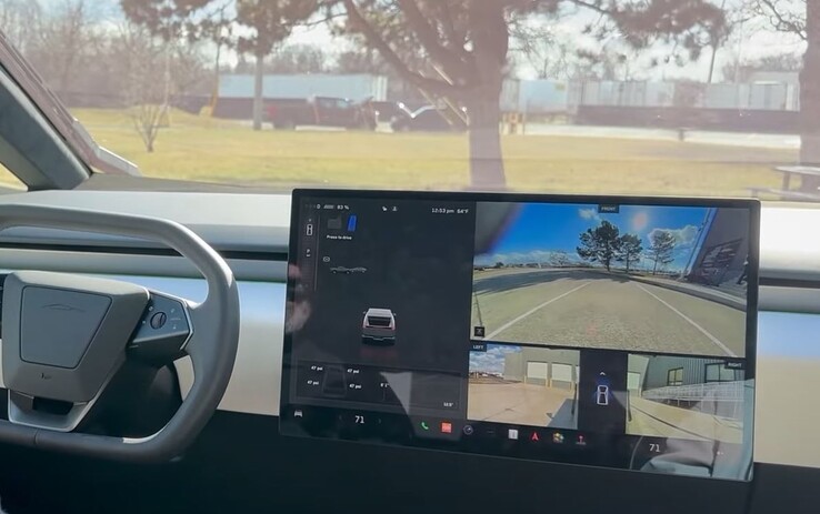 Il quinto richiamo di Tesla Cybertruck ha al centro i problemi della telecamera di retromarcia. (Fonte: Autoline Networks)
