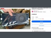 L'inserzione su eBay della scheda grafica Nvidia GeForce RTX 2080 Ti Turbo da 22 GB GDDR6 modificata per l'intelligenza artificiale