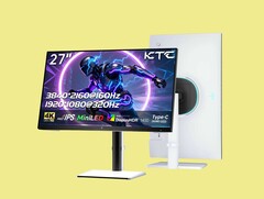 Il monitor da gaming KTC M27P6S è dotato di un pannello IPS 4K con frequenza di aggiornamento di 160 Hz e 2.304 zone di regolazione della luminosità.