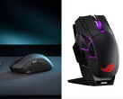 Mouse da gioco ROG Gladius IV Ace (a sinistra) e ROG Spatha X 65K (a destra).