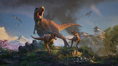 Immagine dal gioco Jurassic World Evolution 3. (Fonte: jurassicworldevolution.com)