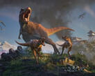 Immagine dal gioco Jurassic World Evolution 3. (Fonte: jurassicworldevolution.com)