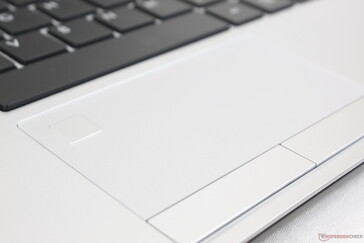 I tasti del mouse e il lettore di impronte digitali fanno sembrare il touchpad molto piccolo