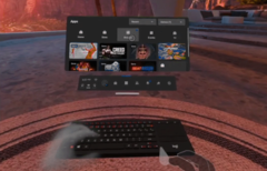 L'aggiornamento software di Oculus v37 include il supporto a Apple Magic Keyboard. (Fonte immagine: Oculus)