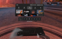L&#039;aggiornamento software di Oculus v37 include il supporto a Apple Magic Keyboard. (Fonte immagine: Oculus)