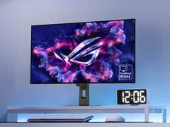 Il primo monitor gaming WOLED a 540 Hz di Asus avrà un rivestimento TrueBlack Glossy, come il ROG Strix OLED XG32UCWMG qui raffigurato. (Fonte: Asus)