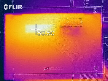 Distribuzione del calore sotto carico - Lato inferiore