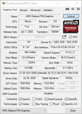 Informazioni di sistema - GPU-Z