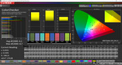 ColorChecker (Profilo: Adaptive, gamma colore target: DCI-P3)