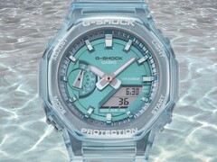 I nuovi orologi della collaborazione ICERC di Casio hanno un involucro trasparente simile a quello del GMA-S2100SK-2A (nella foto)