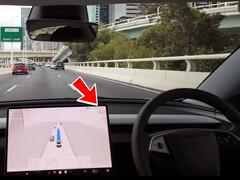 Test e recensione di FSD Australia. (Fonte: CarSauce/YT)