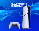 Banner relativo all’esclusiva per PlayStation mostrato insieme alla console PS5