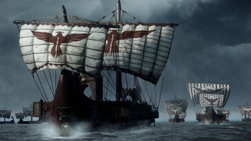 Un'immagine che mostra delle navi in Ryse: Son of Rome.