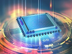 Un&#039;illustrazione d&#039;artista che mostra un chip di computer quantistico. (Fonte: Yurchanka Siarhei / Shutterstock.com)