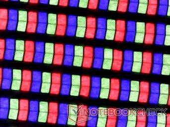 I subpixel RGB nitidi significano che non ci sono problemi di granulosità sul display